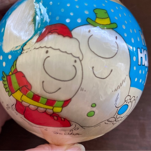 Vintage Tom Wilson’s Ziggy 1982 Christmas satin ornament unboxed - Picture 4 of 5
